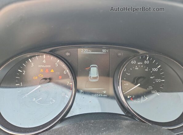 JN8AT2MV3HW007292 2017 NISSAN ROGUE White Widok zestawu wskaźników
