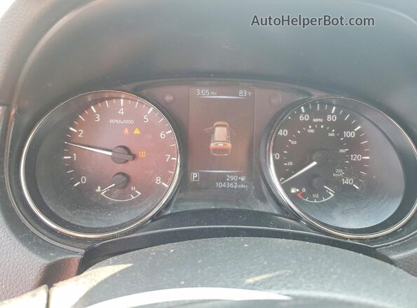 JN8AT2MV3HW015425 2017 NISSAN ROGUE Silver Vista del cuadro de instrumentos
