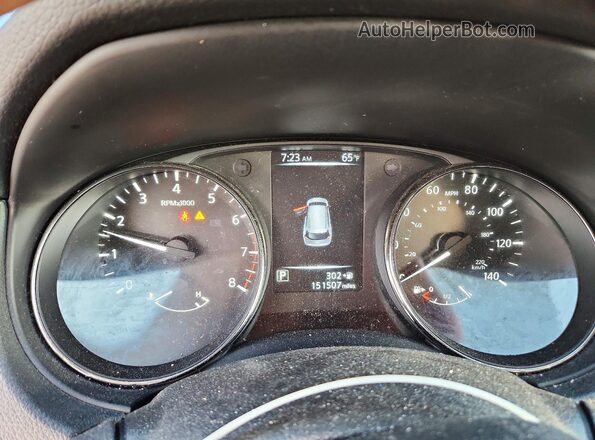 JN8AT2MV3HW020124 2017 NISSAN ROGUE Silver ხელსაწყოთა პანელის ხედი