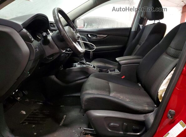 JN8AT2MV3HW265683 2017 NISSAN ROGUE Red Вид салону спереду