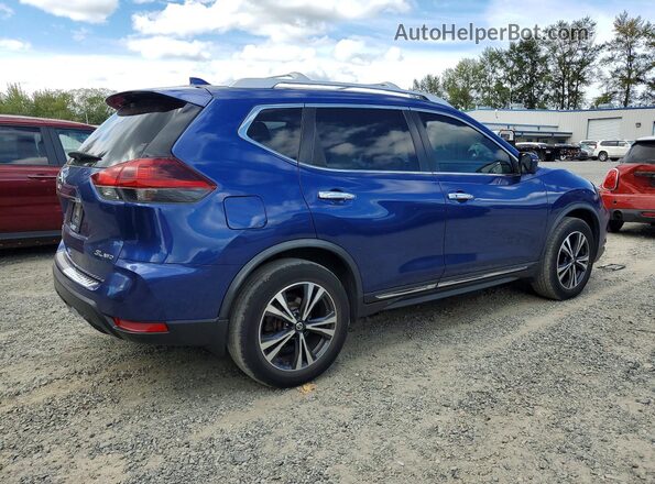 JN8AT2MV3JW355003 2018 NISSAN ROGUE Синий Вид салона спереди