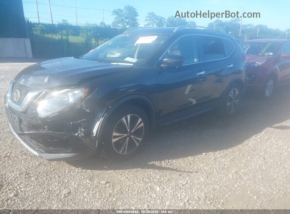 JN8AT2MV3KW370490 2019 NISSAN ROGUE Black წინა მარცხენა ხედი სამი მეოთხედიდან