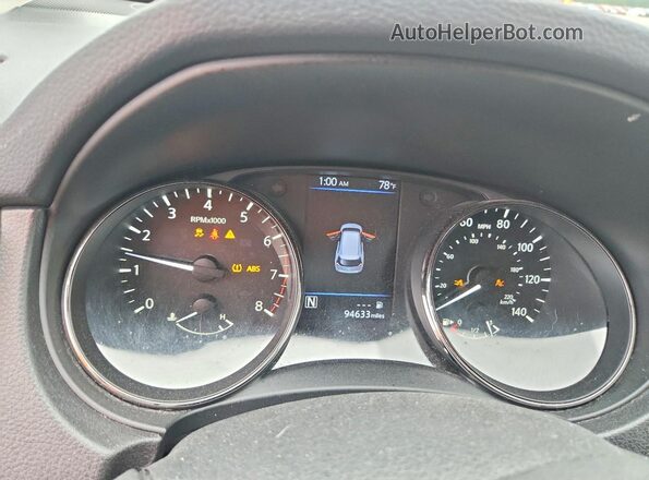 JN8AT2MV3KW371946 2019 NISSAN ROGUE Black Vista del cuadro de instrumentos