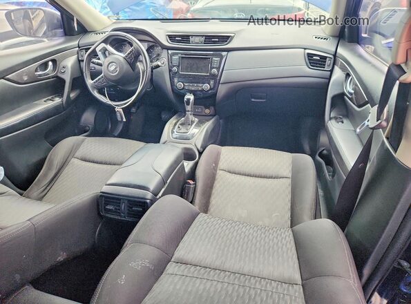 JN8AT2MV3KW377391 2019 NISSAN ROGUE Blue წინა პანელის ხედი