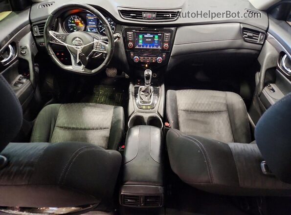 JN8AT2MV3KW381926 2019 NISSAN ROGUE Black Առջևի վահանակի տեսք