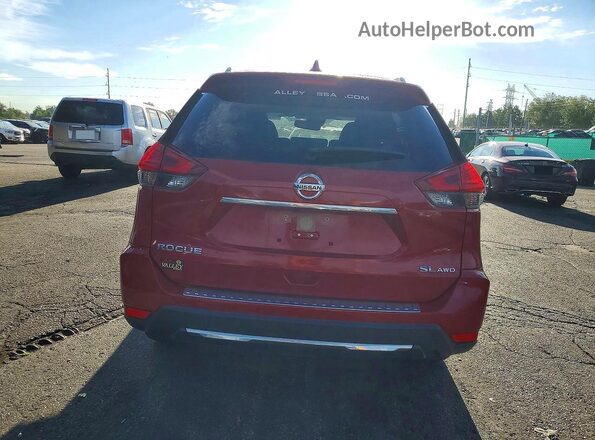 JN8AT2MV4HW286042 2017 NISSAN ROGUE Red Vista interior trasera