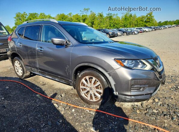 JN8AT2MV4JW309762 2018 NISSAN ROGUE Серый Передняя правая четверть