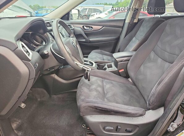 JN8AT2MV5GW142255 2016 NISSAN ROGUE Black Вид салону спереду