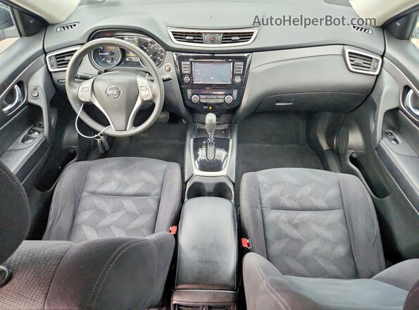 JN8AT2MV5GW142255 2016 NISSAN ROGUE Black Вид панелі приладів