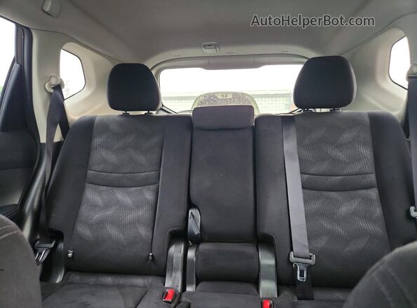 JN8AT2MV5GW142255 2016 NISSAN ROGUE Black Вид задніх сидінь