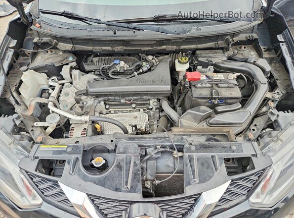 JN8AT2MV5GW142255 2016 NISSAN ROGUE Black Вид підкапотного простору