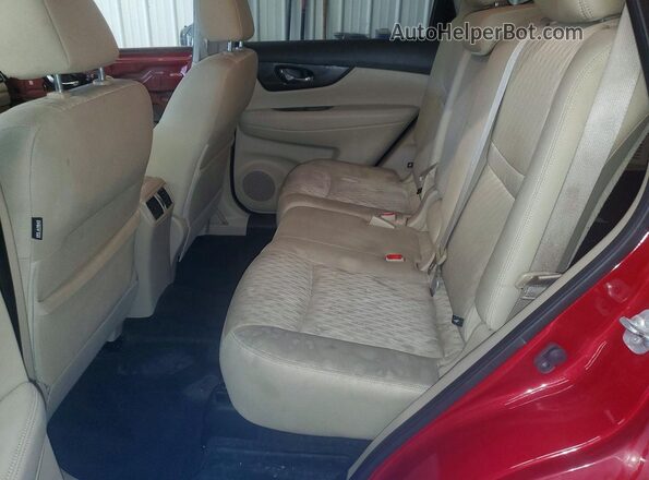 JN8AT2MV5HW002045 2017 NISSAN ROGUE Красный Вид задней части салона