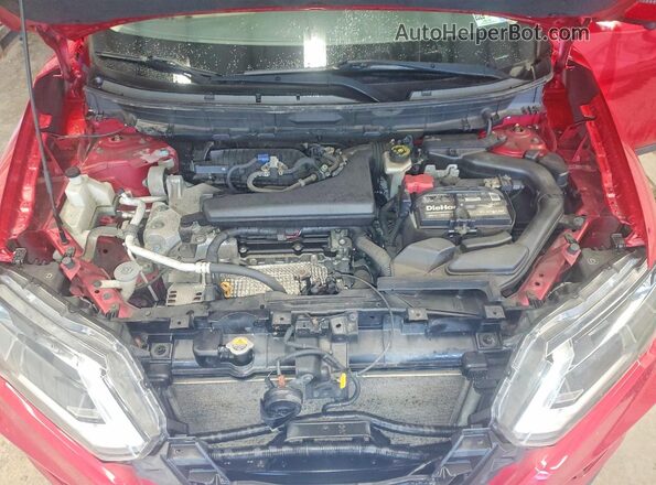 JN8AT2MV5HW002045 2017 NISSAN ROGUE Красный Вид подкапотного пространства