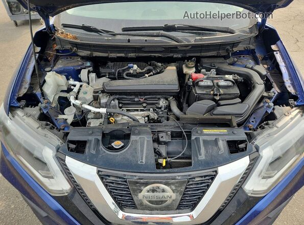 JN8AT2MV5HW028161 2017 NISSAN ROGUE Blue Вид задньої частини салону