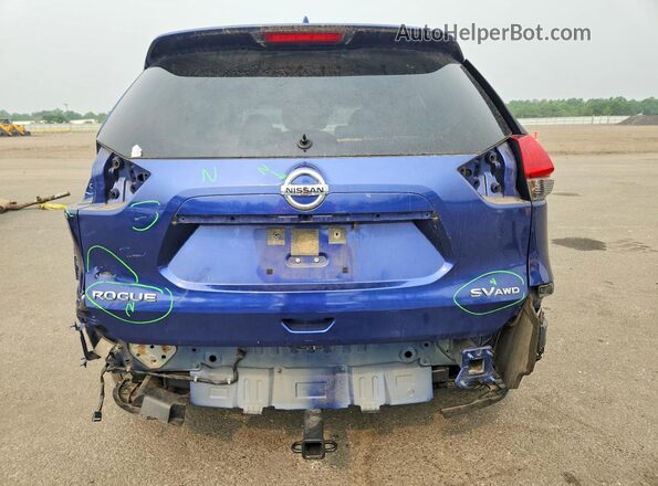 JN8AT2MV5HW028161 2017 NISSAN ROGUE Blue Вид ззаду