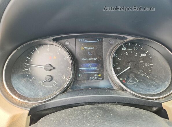 JN8AT2MV5HW028161 2017 NISSAN ROGUE Blue Вид щитка приладів
