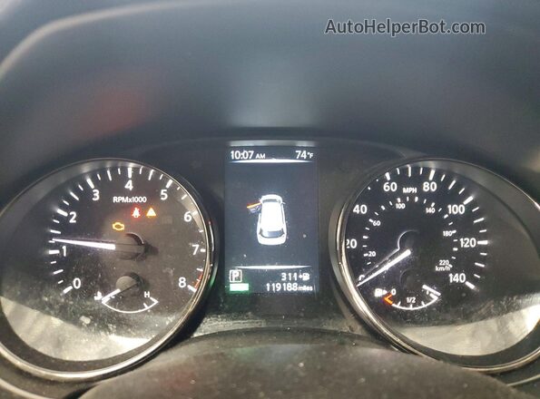 JN8AT2MV5HW259304 2017 NISSAN ROGUE Серебряный Вид щитка приборов