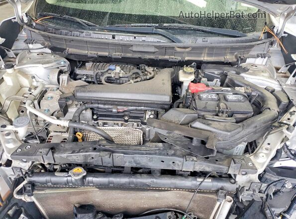 JN8AT2MV5HW259304 2017 NISSAN ROGUE Серебряный Вид подкапотного пространства