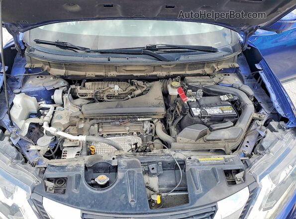 JN8AT2MV5JW352135 2018 NISSAN ROGUE Blue Engine compartment view