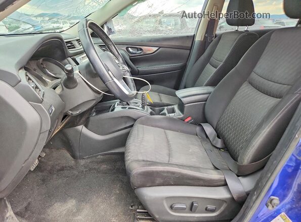 JN8AT2MV5KW376923 2019 NISSAN ROGUE Blue წინა სალონის ხედი