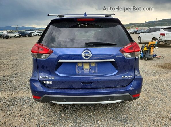 JN8AT2MV5KW376923 2019 NISSAN ROGUE Blue უკანა ხედი