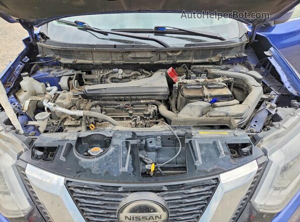 JN8AT2MV5KW376923 2019 NISSAN ROGUE Blue უკანა სალონის ხედი