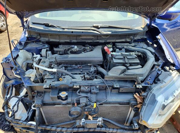 JN8AT2MV6HW004838 2017 NISSAN ROGUE Синий Вид подкапотного пространства