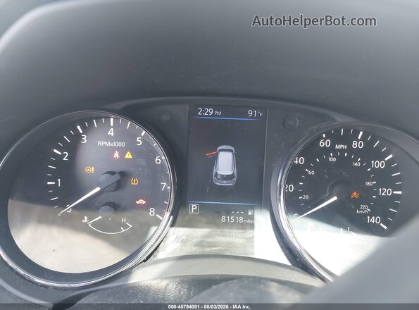 JN8AT2MV6JW301047 2018 NISSAN ROGUE Black უკანა სავარძლების ხედი