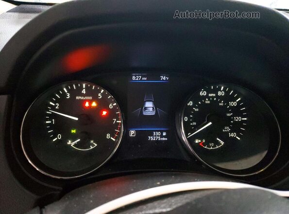 JN8AT2MV6LW108156 2020 NISSAN ROGUE Black Սարքավորումների վահանակի տեսք