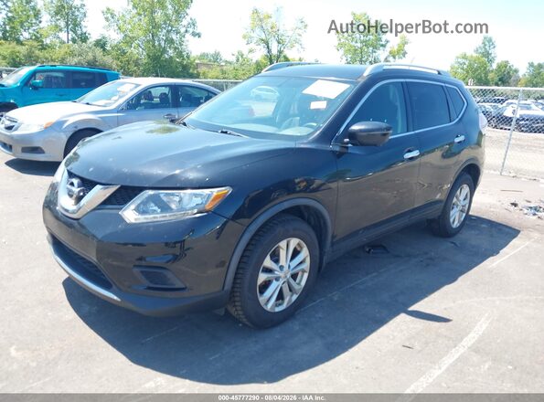 JN8AT2MV7GW145772 2016 NISSAN ROGUE Black წინა მარცხენა ხედი სამი მეოთხედიდან