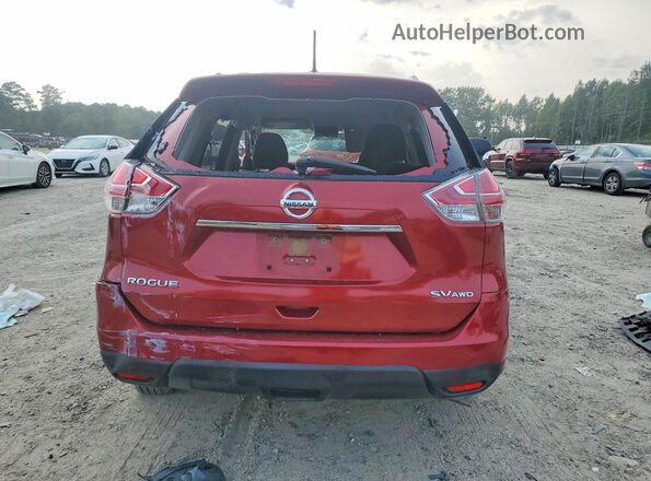 JN8AT2MV7GW151510 2016 NISSAN ROGUE Red Rear view