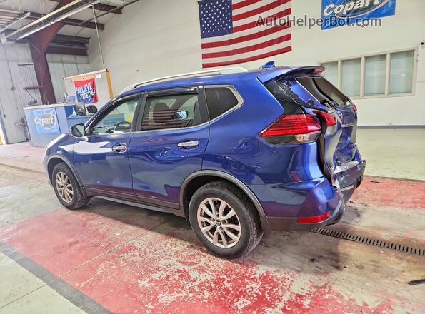 JN8AT2MV7HW004296 2017 NISSAN ROGUE Blue Tył lewy