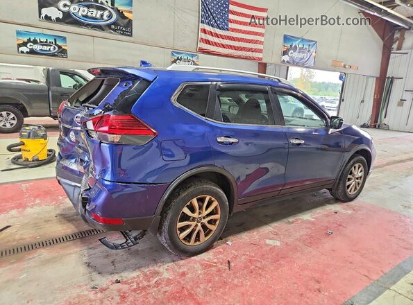 JN8AT2MV7HW004296 2017 NISSAN ROGUE Blue Tył prawy