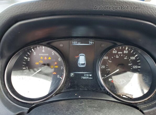 JN8AT2MV7HW014522 2017 NISSAN ROGUE White Սարքավորումների վահանակի տեսք