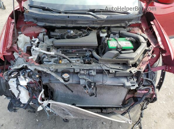 JN8AT2MV7HW284267 2017 NISSAN ROGUE Red Widok wnętrza 360 stopni