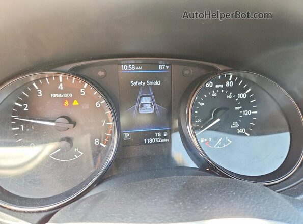 JN8AT2MV7JW318391 2018 NISSAN ROGUE Silver Instrument cluster view
