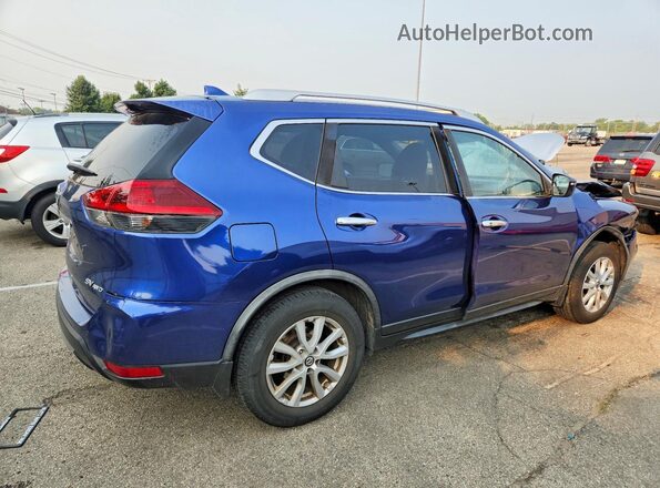 JN8AT2MV7JW343775 2018 NISSAN ROGUE Blue Tył prawy