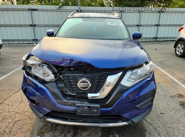 JN8AT2MV7JW343775 2018 NISSAN ROGUE Blue Widok z przodu