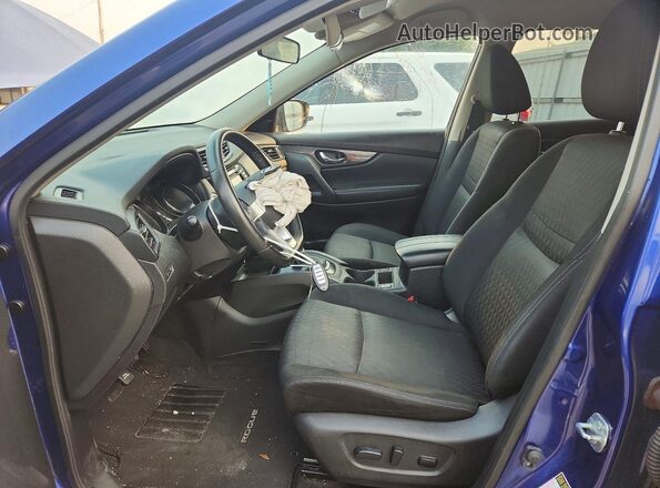 JN8AT2MV7JW343775 2018 NISSAN ROGUE Blue Widok wnętrza z przodu