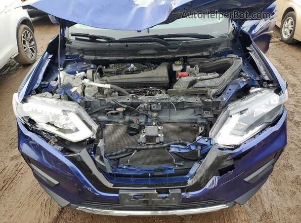 JN8AT2MV7KW372694 2019 NISSAN ROGUE Синий Вид задней части салона