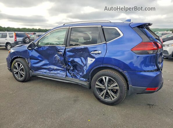 JN8AT2MV7KW388166 2019 NISSAN ROGUE Синий Задняя левая четверть