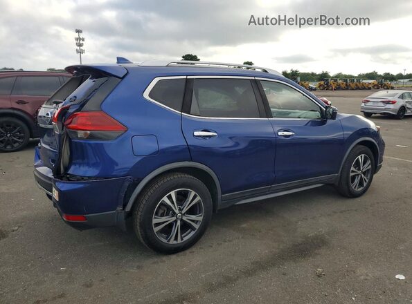 JN8AT2MV7KW388166 2019 NISSAN ROGUE Синий Задняя правая четверть