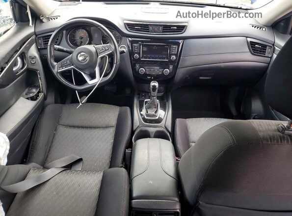 JN8AT2MV7KW388166 2019 NISSAN ROGUE Синий Вид панели приборов