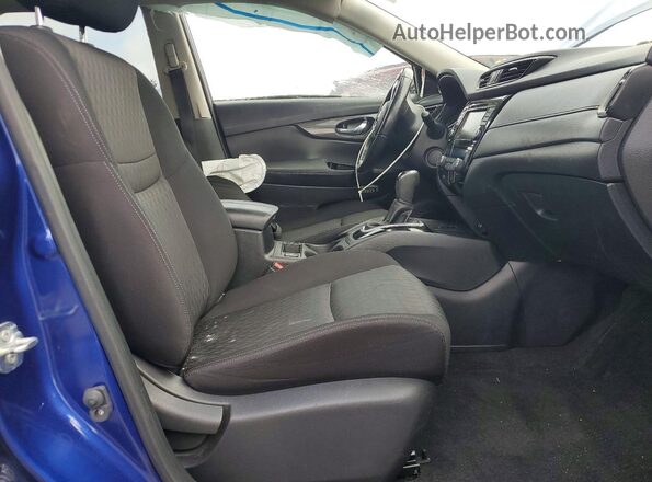 JN8AT2MV7KW388166 2019 NISSAN ROGUE Синий Вид салона спереди