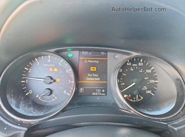 JN8AT2MV7LW116184 2020 NISSAN ROGUE Blue Սարքավորումների վահանակի տեսք