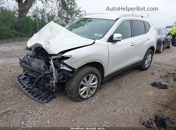 JN8AT2MV8GW152164 2016 NISSAN ROGUE White წინა მარცხენა ხედი სამი მეოთხედიდან