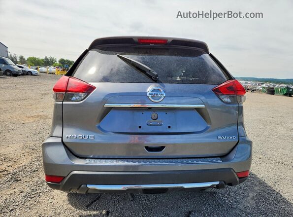 JN8AT2MV8HW028347 2017 NISSAN ROGUE Gray Вид ззаду