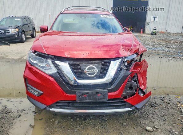 JN8AT2MV8HW273231 2017 NISSAN ROGUE Red Widok z przodu