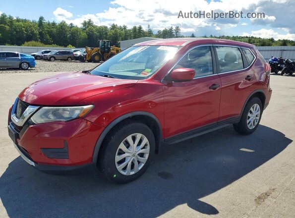 JN8AT2MV8HW277019 2017 NISSAN ROGUE Red უკანა მარცხენა