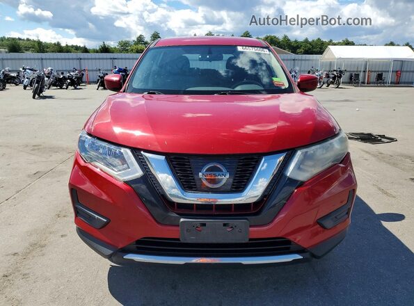JN8AT2MV8HW277019 2017 NISSAN ROGUE Red უკანა სავარძლების ხედი